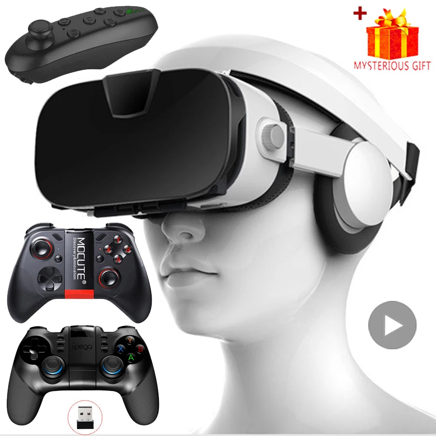 Tidesmit VR Headset for Smartphones with Spatial Audio and Remote Control Tidesmit