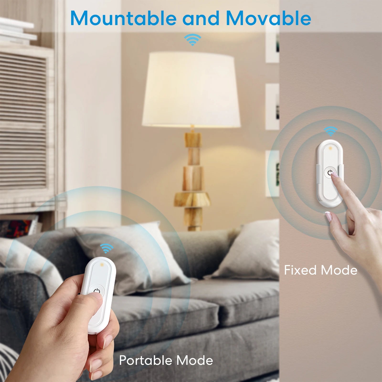 Zigbee Smart Scene Switch 1 Gang - Wireless App-Controlled Home Automation Tidesmit