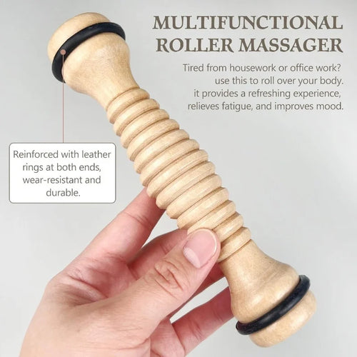 Wooden Foot Massager Roller - Natural Wood Muscle Relief Therapy Body Shaping Massage Equipment Tidesmit