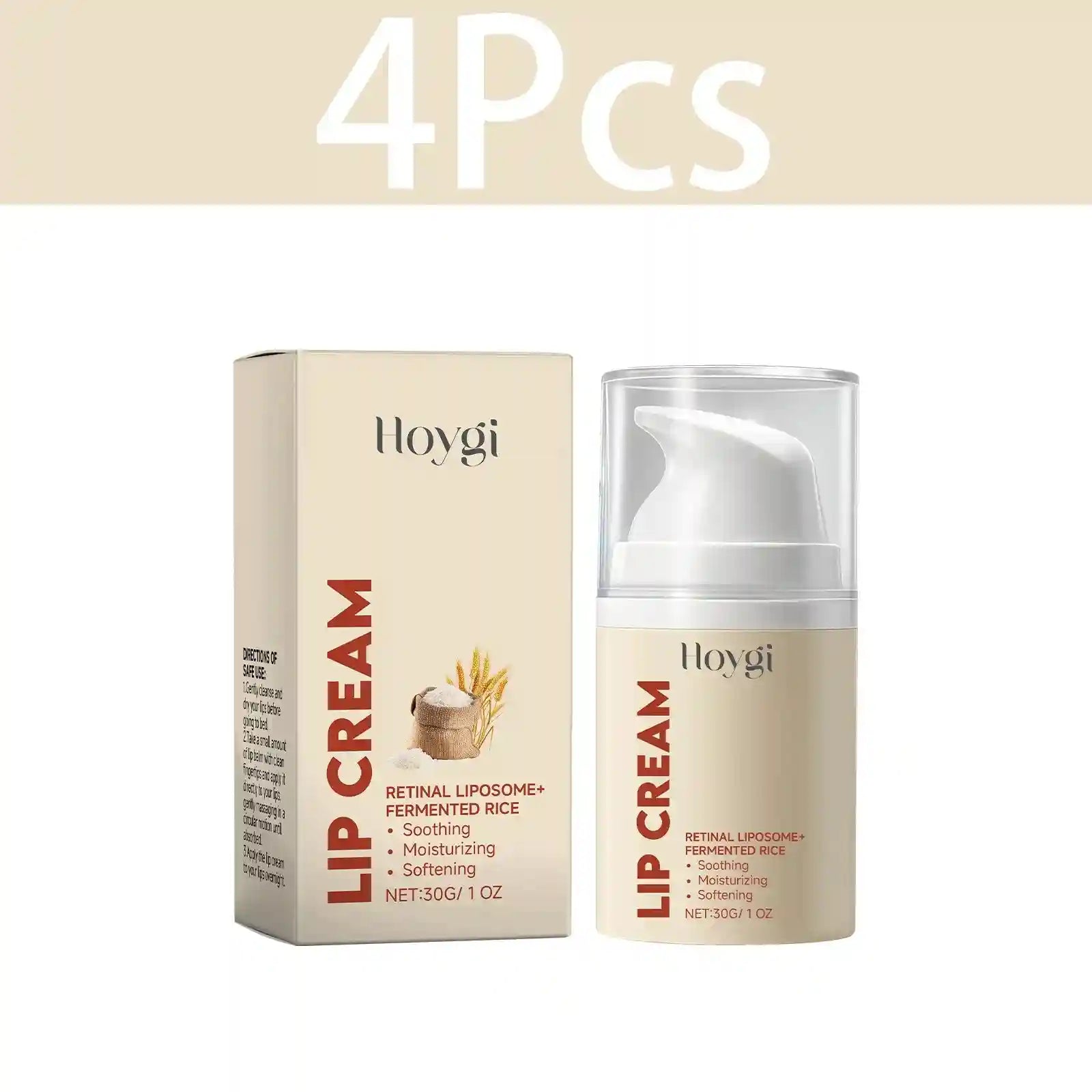 Lip Balm for Dry Cracked Lips - Deep Hydration Repair Kit by Tidesmit Lip Care 4PCS Tidesmit