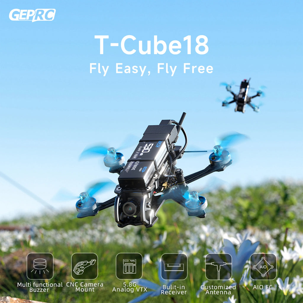 FPV Drone Quadcopter Kit: Tidesmit T-Cube18 2S HD O4 Precision System Tidesmit