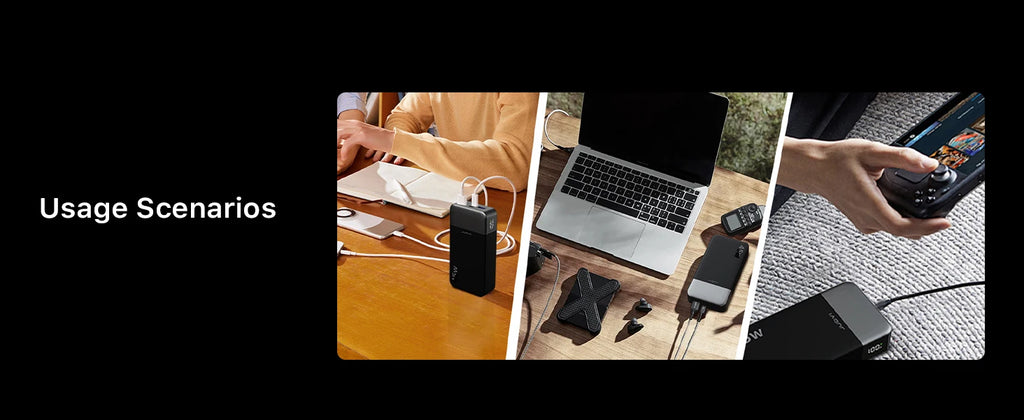 20000mAh Portable Charger - 45W Fast Charging Power Bank with LED Tidesmit