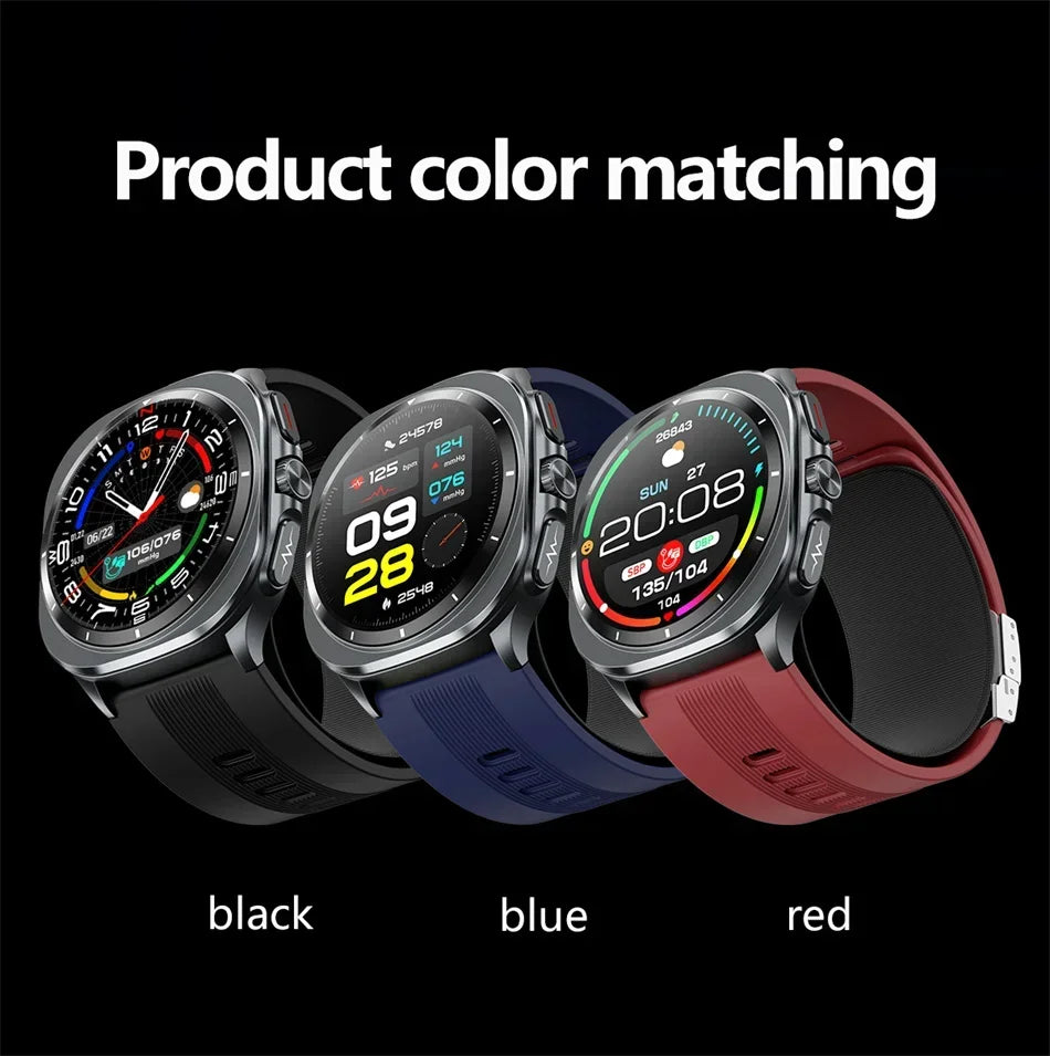 for Samsung Air Pump Airbag Smart Watch Men, Micro Physical Examination Accurate Measure Blood Pressure Sport SmartWatch 2025New
