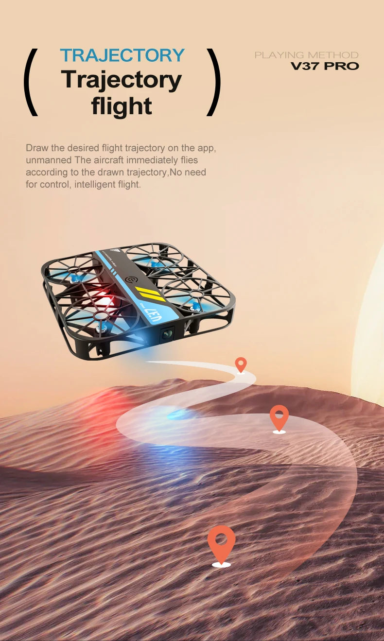 8K Camera Drone V37 - Foldable Quadcopter for Beginners by Tidesmit Tidesmit