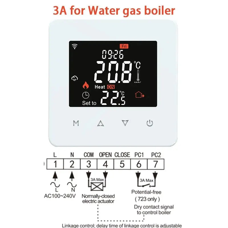 Tuya Smart Home Thermostat Water Electric Warm Floor Heating Gas Boiler WiFi Temperature Remote Controller with Google Alexa
