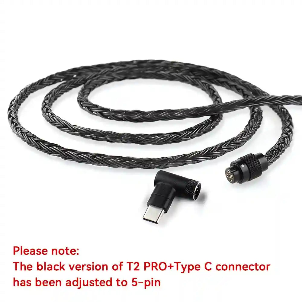 16-Core Silver Plated Replacement Cable for HiFi Headphones Tidesmit