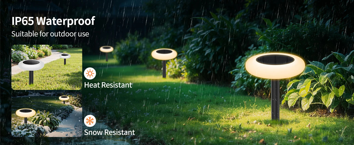 Colorful Solar Lights Outdoor Color Changing Solar Lights Pathway Lights Garden Lights For Landscape Walkway Patio Yard Garden