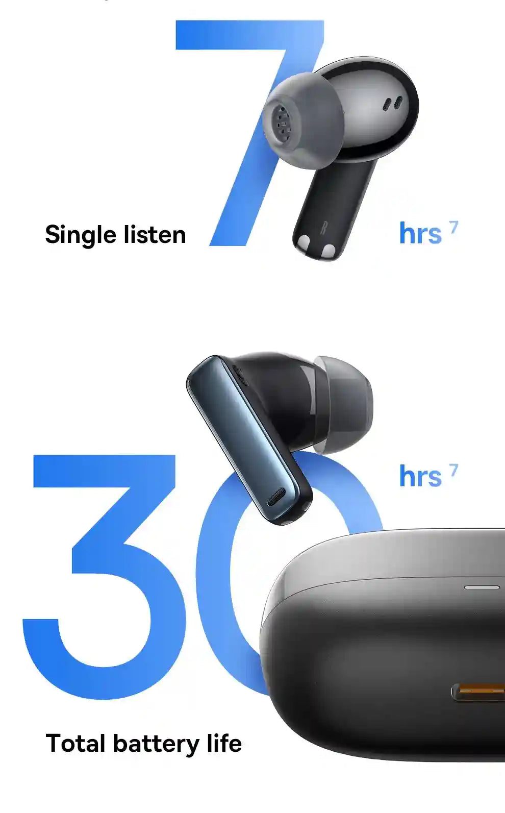 M2s Active Noise Cancelling Wireless Earbuds Bluetooth 5.3 Tidesmit