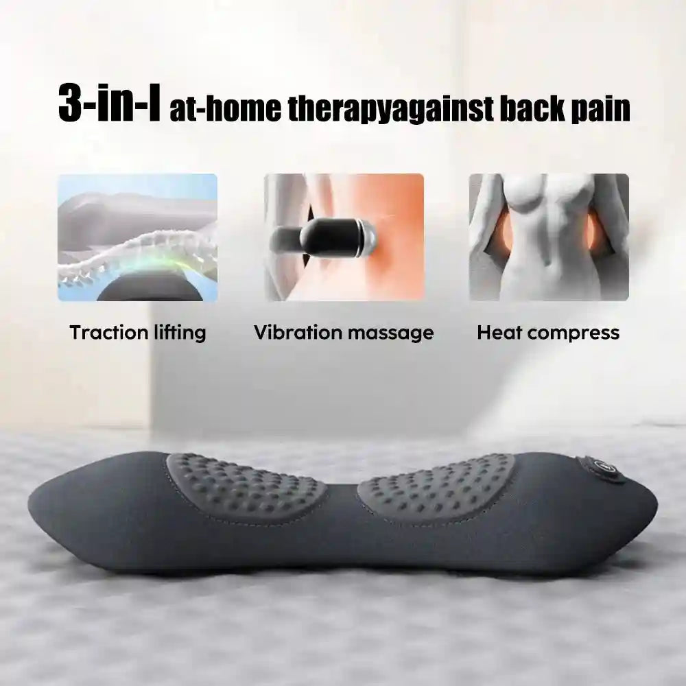 Back Massager with Heat and Vibration for Pain Relief - Tidesmit Relaxation Treatment Tidesmit