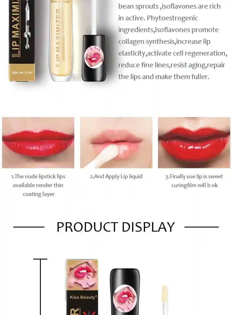 Lip Plumper Serum – Hydrating Volumizing Gloss for Full Lips Lip Care Tidesmit
