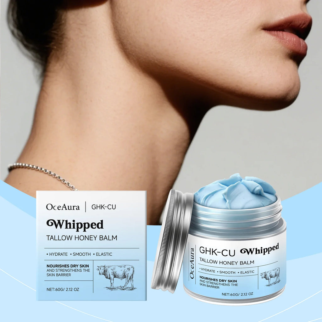 Whipped Beef Tallow And Honey Balm Moisturizing Beef Tallow Face Cream Body Lotion Grass Fed Grass Finished Face Cream Skin Care