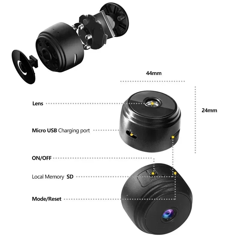 A9 HD Wifi Smart Monitor Surveillance Cameras Sensor Camcorder Web Video Home Safety Wireless Security
