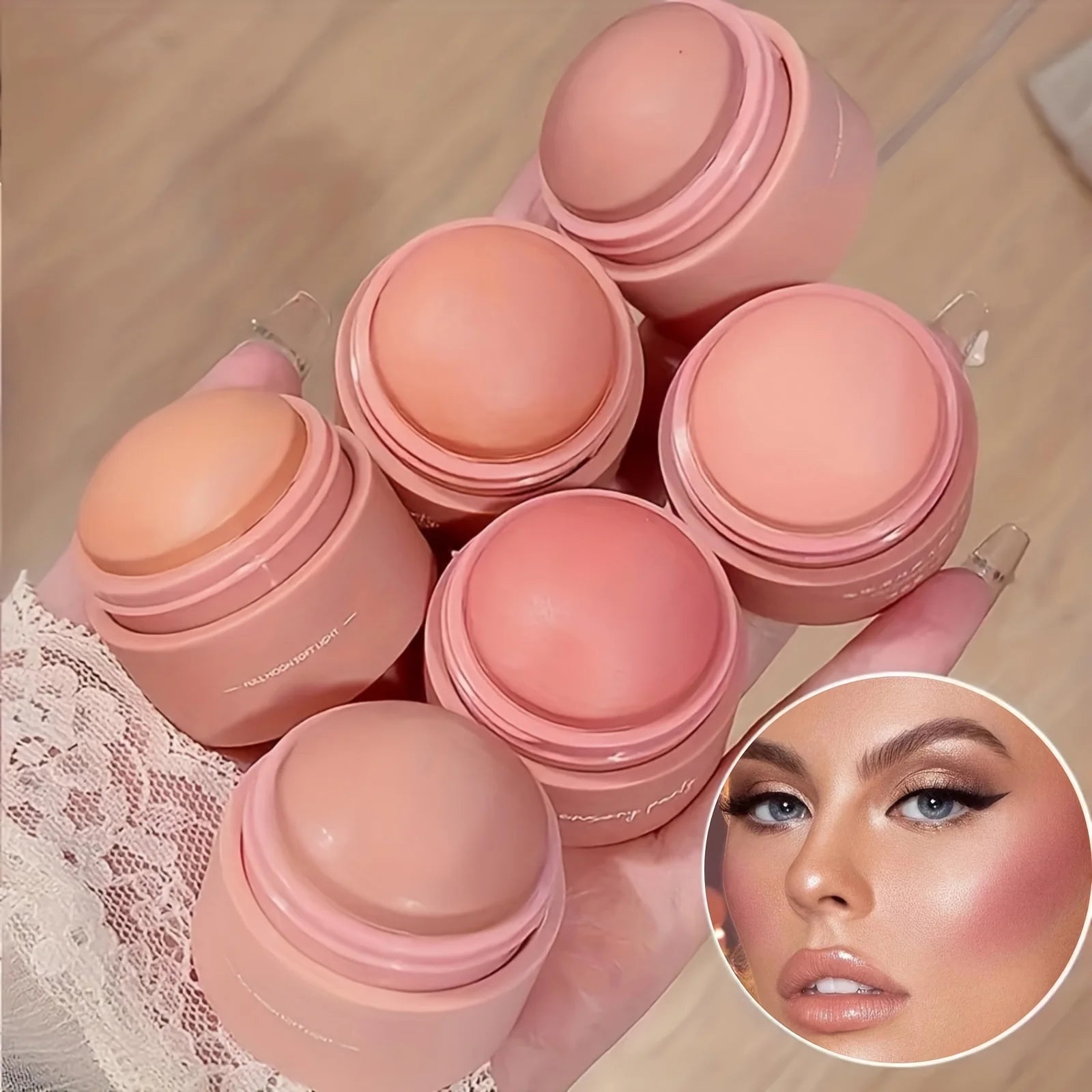 Tidesmit waterproof blush cream shade swatch showing long-lasting pigment for versatile face makeup application