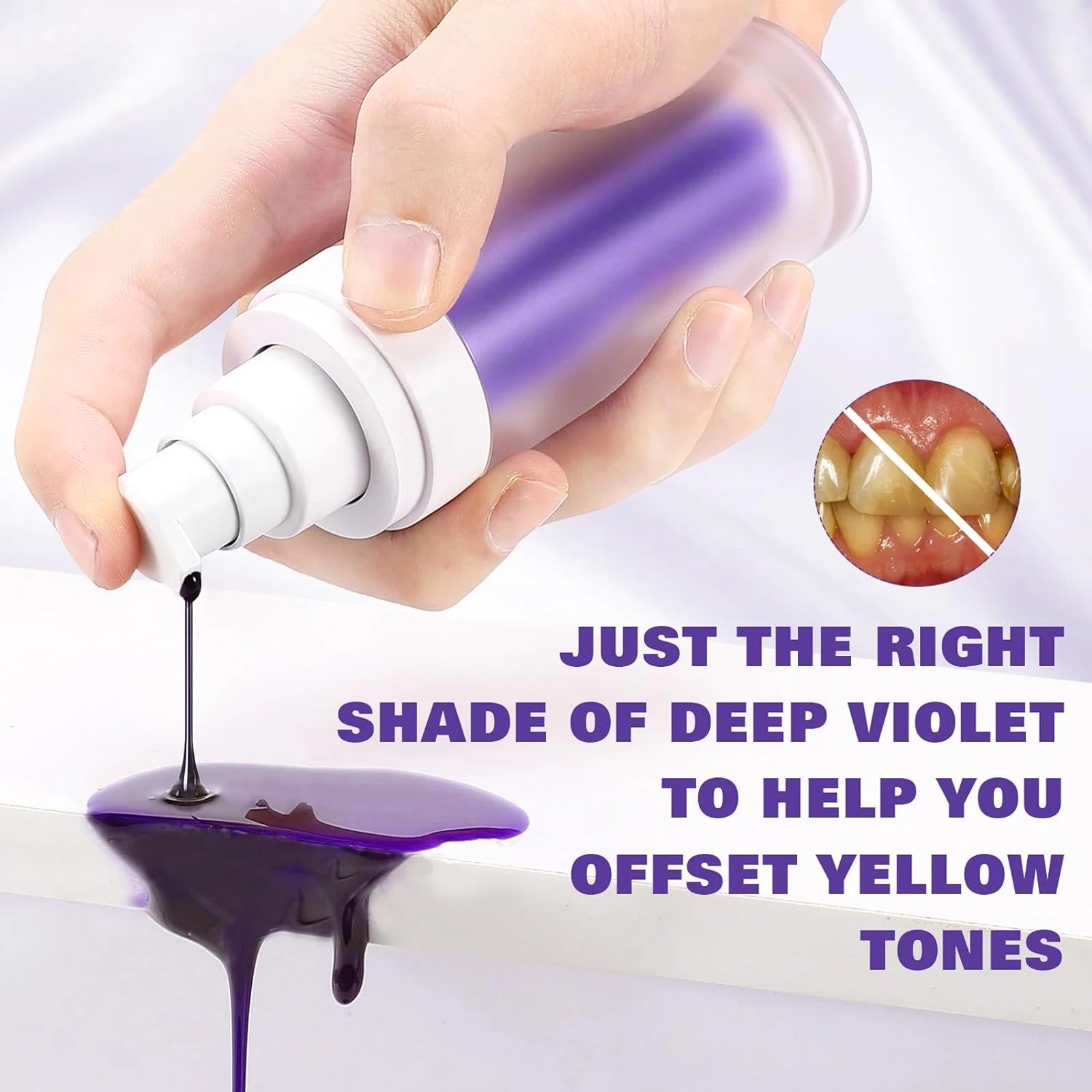Tidesmit purple teeth whitening toothpaste for deep stain removal and gingiva protection