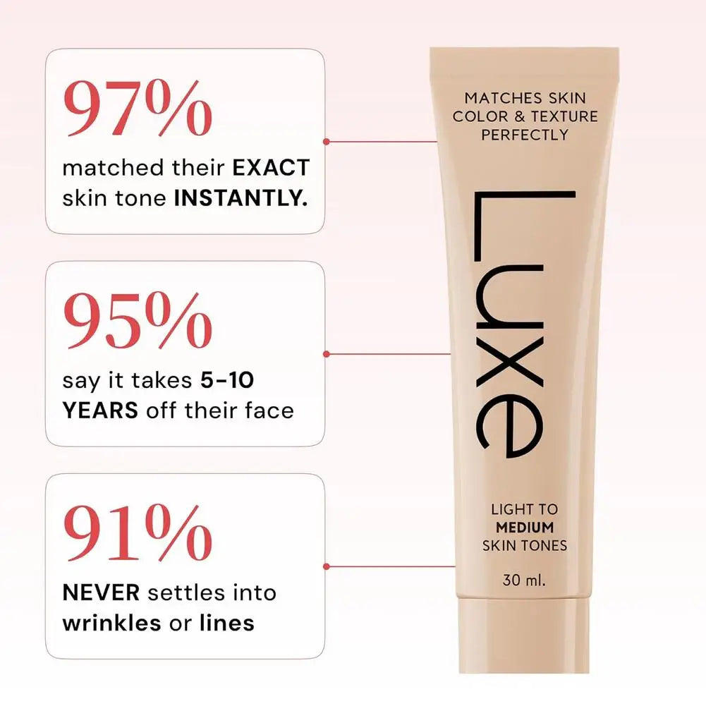 Tidesmit color changing waterproof foundation texture close-up for full coverage of acne scars and even skin tone