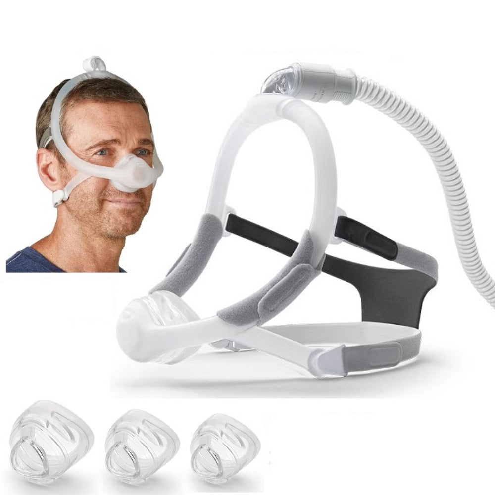 Original DreamWisp Nasal CPAP Mask with Headgear - Anti-Snoring Sleep Apnea Ventilator Mask for Home Use
