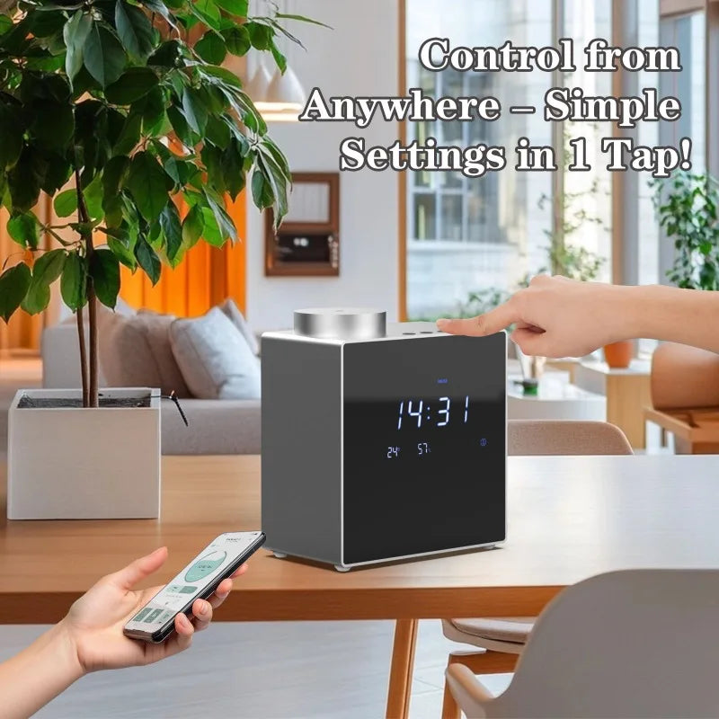 Smart Waterless Aroma Diffuser WIFI Bluetooth Control Essential Oil Diffuser Timer Function Professional Scent Machine For Home
