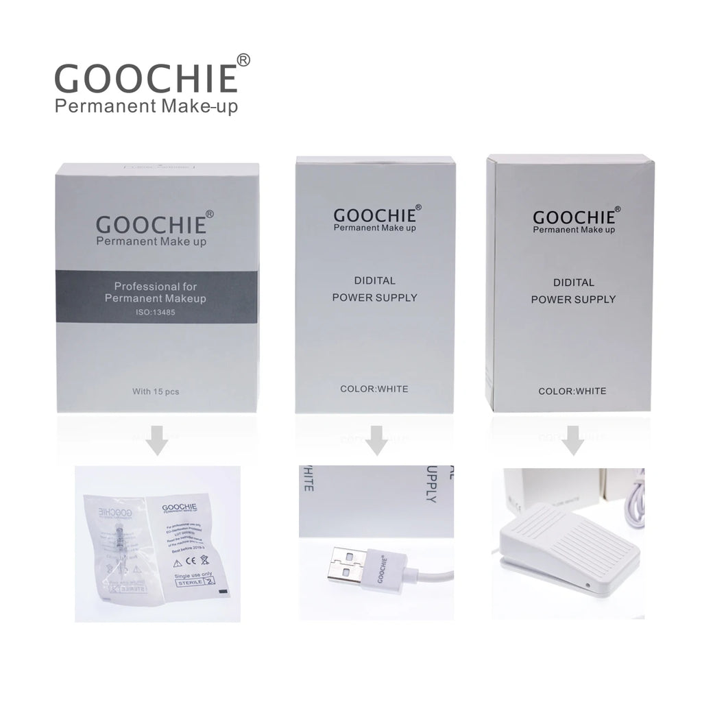 PMU Machine for Microblading & Ombre Brows - Professional Gold Device Permanent Makeup Machines Tidesmit