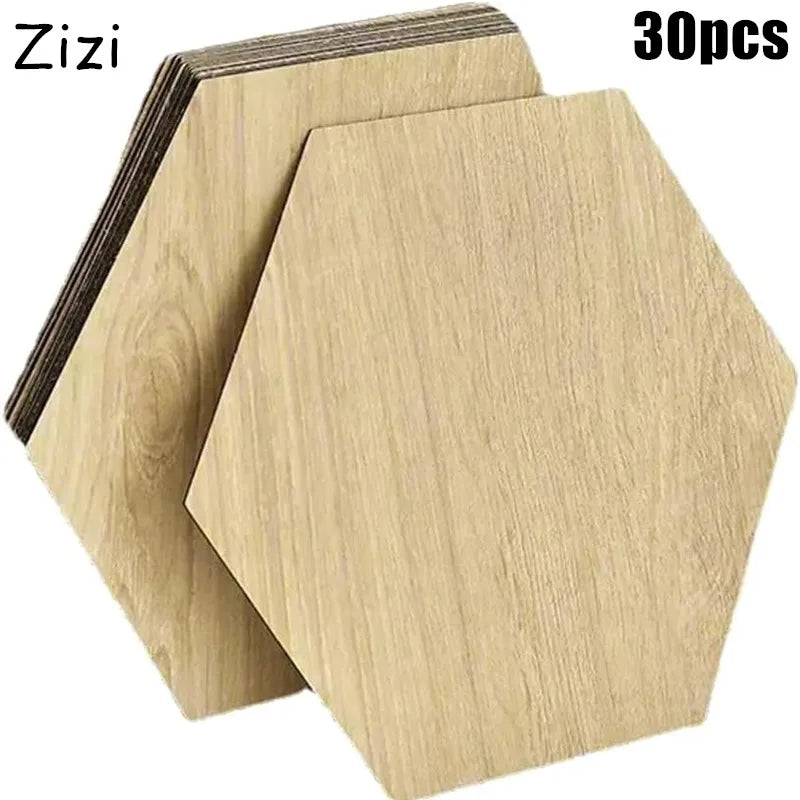 Hexagon Wood Grain Peel and Stick Floor Tiles Self Adhesive Waterproof Vinyl Wall Tile for Kitchen Bathroom Living Room Bedroom