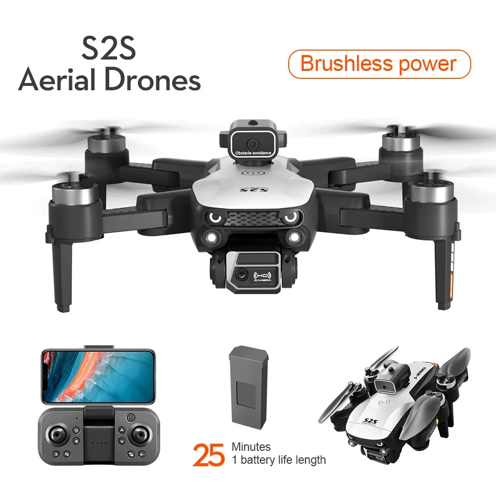 Camera Drone with Obstacle Avoidance - Foldable 8K GPS Quadcopter Tidesmit