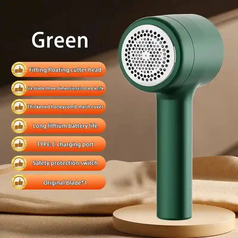 Tidesmit rechargeable fabric shaver removing lint and hair balls from clothing for a professional garment finish