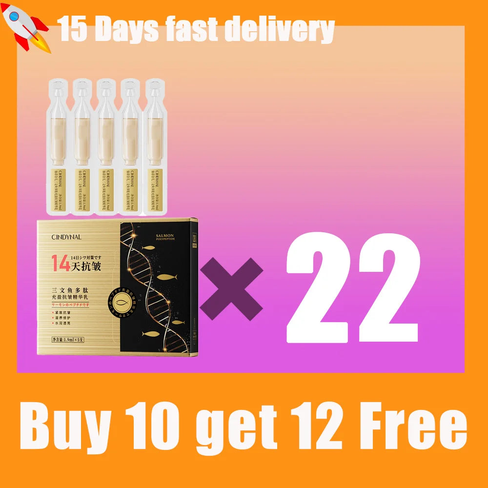 Salmon DNA Light Energy Anti- Wrinkle  Serum Fade Fine Lines Facial Moisturizing brightning Anti Aging Firming Skin Care