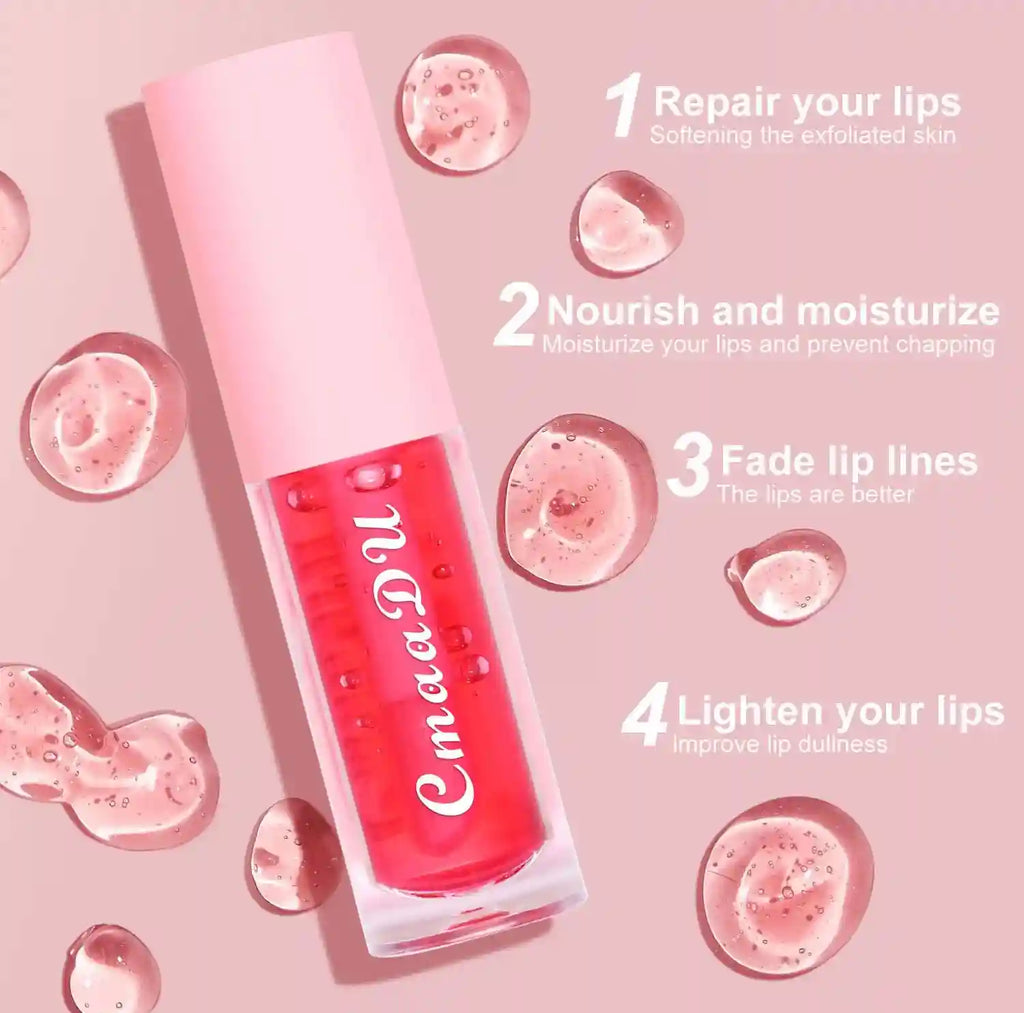 Moisturizing Fruit Lip Oil - Color Changing Hydrating Gloss Lip Care Tidesmit