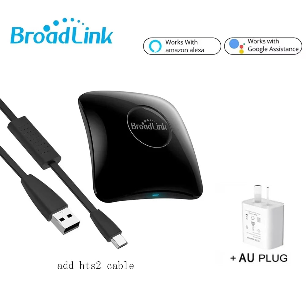 BroadLink universal smart remote hub with AU plug power adapter and USB cable