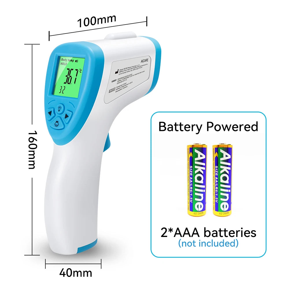 Aicare Digital Thermometer Electronic Non-Contact Medical Infrared for Baby Adults Body Medical Thermometer Home Fever Monitor