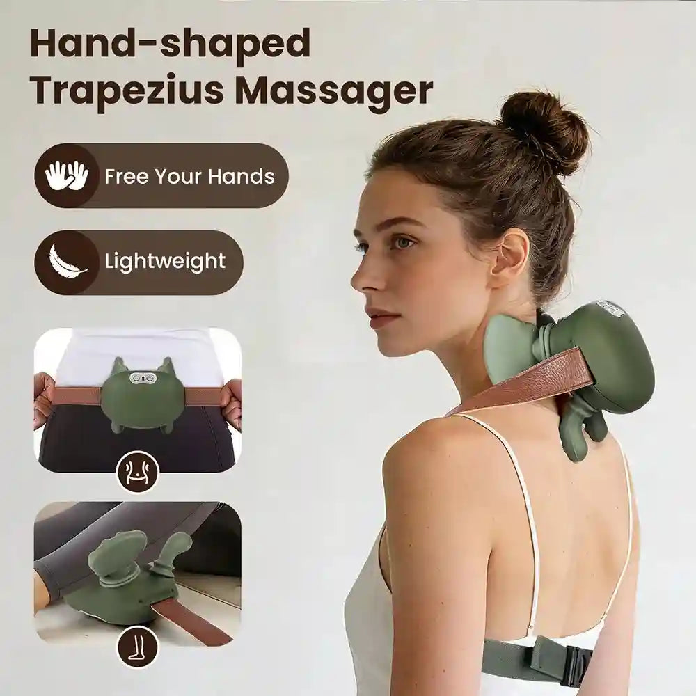 Neck and Shoulder Massager with 4D Kneading for Targeted Pain Relief Relaxation Treatment Tidesmit