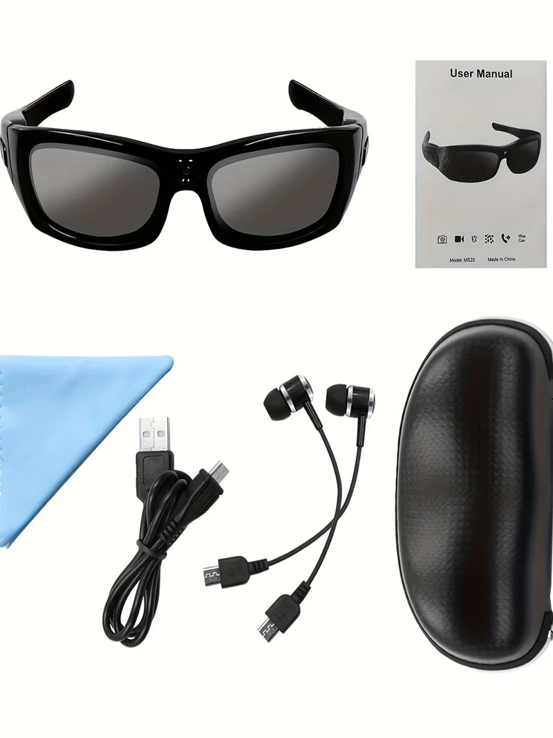 AI Smart Glasses with Camera and Audio - 64GB Mixed Reality Headset Tidesmit