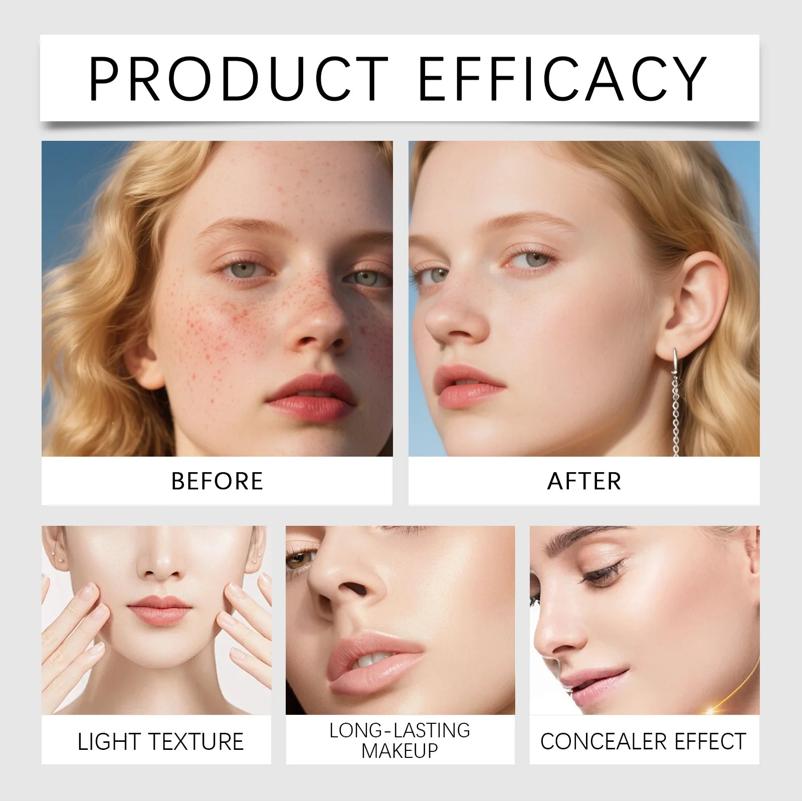 Tidesmit ivory white color changing foundation stick showing smooth matte texture and light buildable coverage