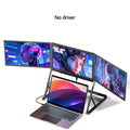 Sibolan 15.6 inch Three Screen Portable Monitor 60Hz 1080P 100% sRGB Metal Body HDMI USB-C Plug External Display For Win mac OS
