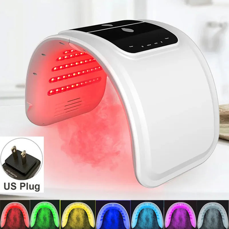 NEW Light Therapy PDT LED Mask 7 Colors LED Facial Mask Nano Spray  For  Skin Rejuvenation Anti Wrinkle Face Body Beauty Machine