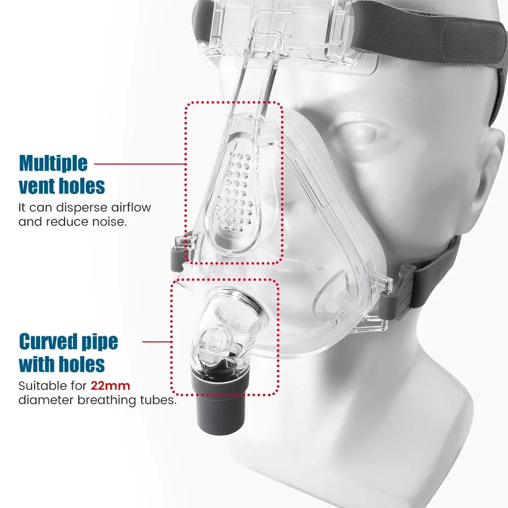 CPAP Nasal Face Mask for Auto CPAP BPAP Anti Snoring Sleep Prevent Apnea machine Sleep Nasal Full Face Mask Anti Snoring