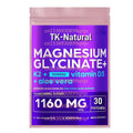 30 Patches Magnesium Glycinate Transdermal Patches With Aloe Vera, D3 & K2 – Supports Stress Response, Muscle Function & Healthy