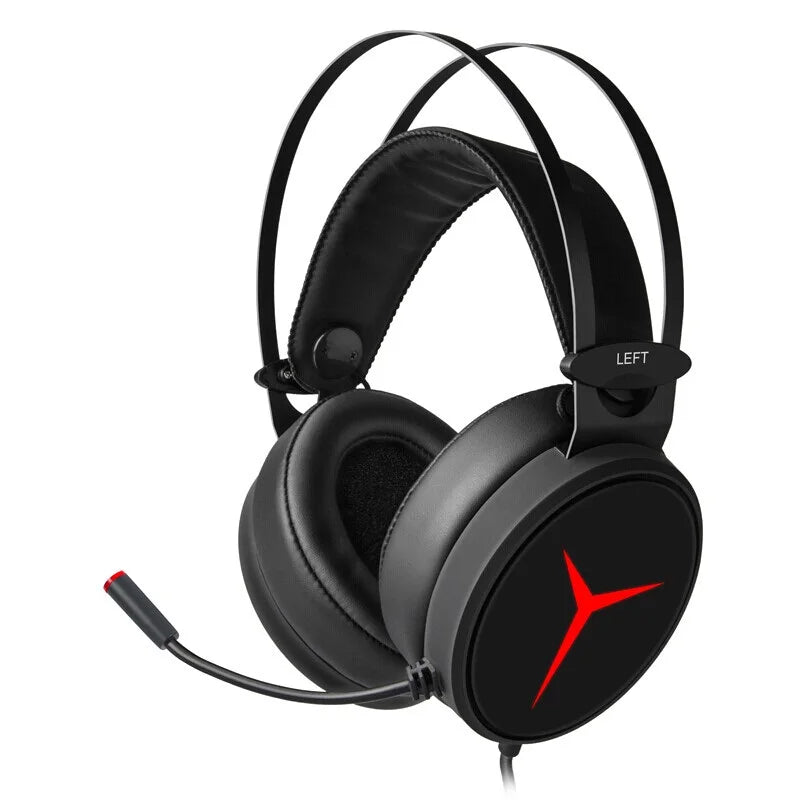 Lenovo Legion Gaming Headset - Over-Ear Wired Audio with Noise-Cancelling Mic black Tidesmit