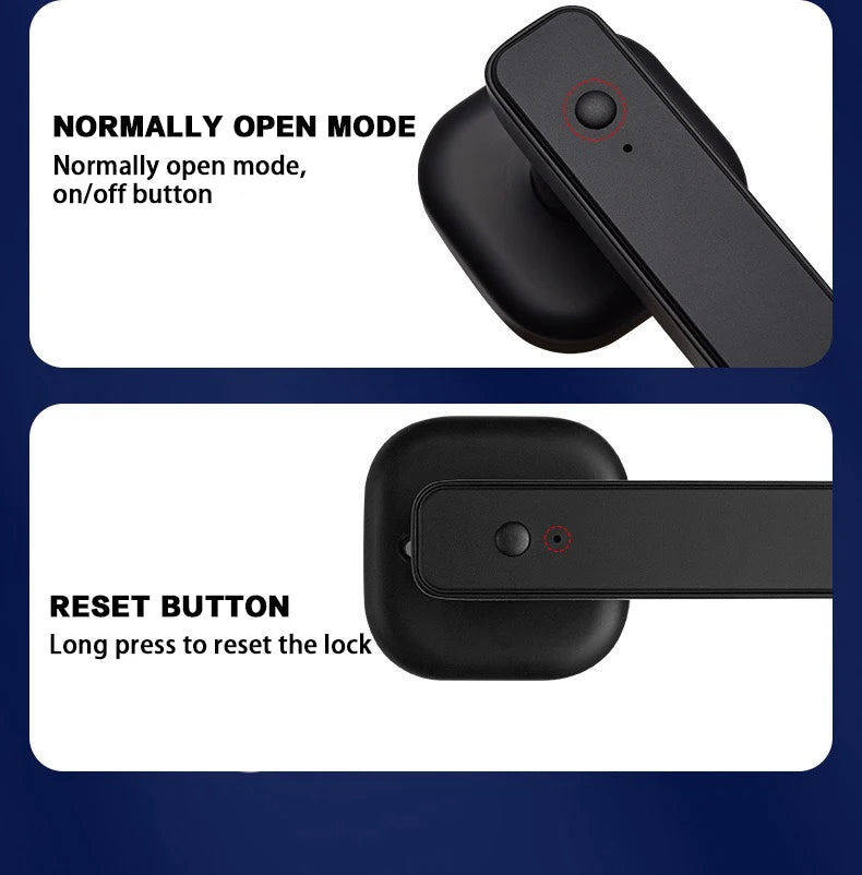 Smart Fingerprint Door Lock with Tuya Bluetooth App Access - Tidesmit Tidesmit