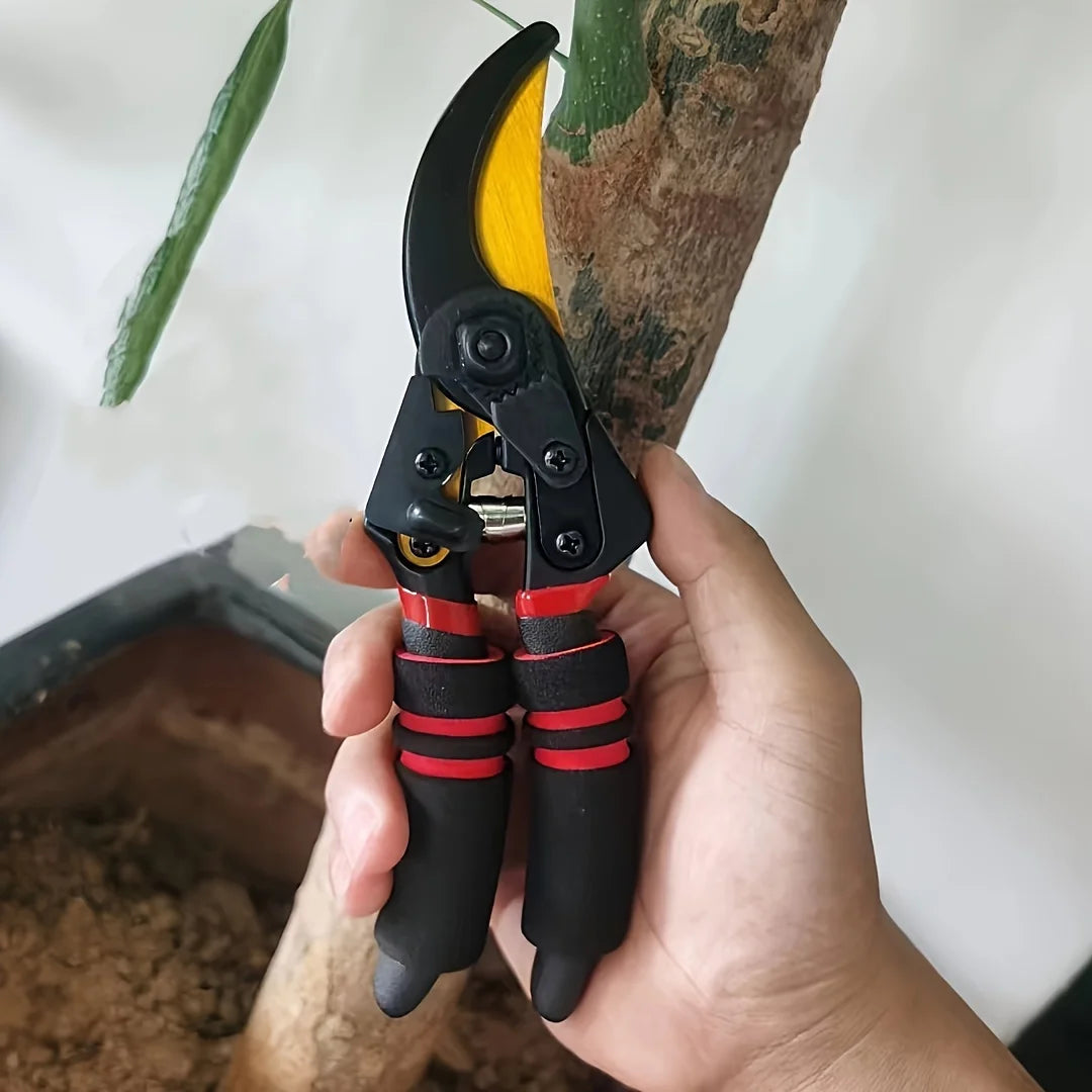 Professional Heavy-Duty Carbon Steel Pruning Shears with Sharp SK-5 Blade Tree Trimmer & Garden Shears Suitable for Home Garden