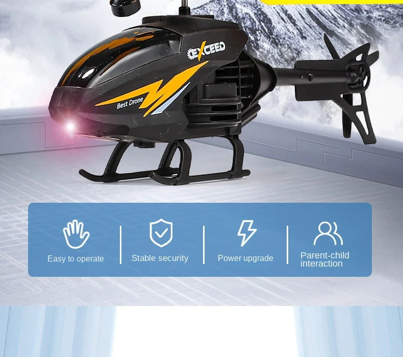RC Helicopter Drone with Gesture Control - Durable Smart Toy for Beginners Tidesmit