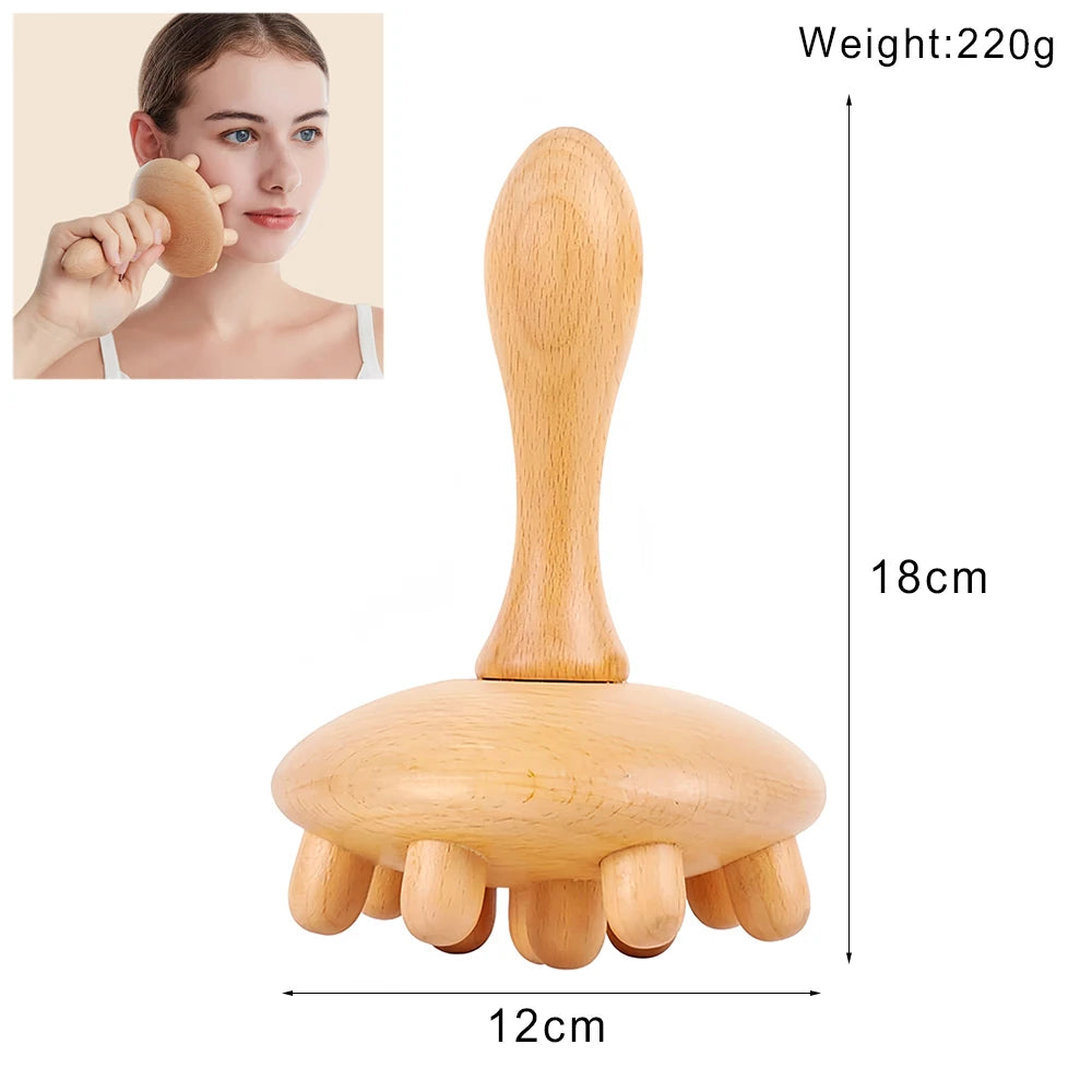 Wooden Lymphatic Drainage Massager Tool for Targeted Body Contouring Back Massage Instrument Body Massage E Tidesmit