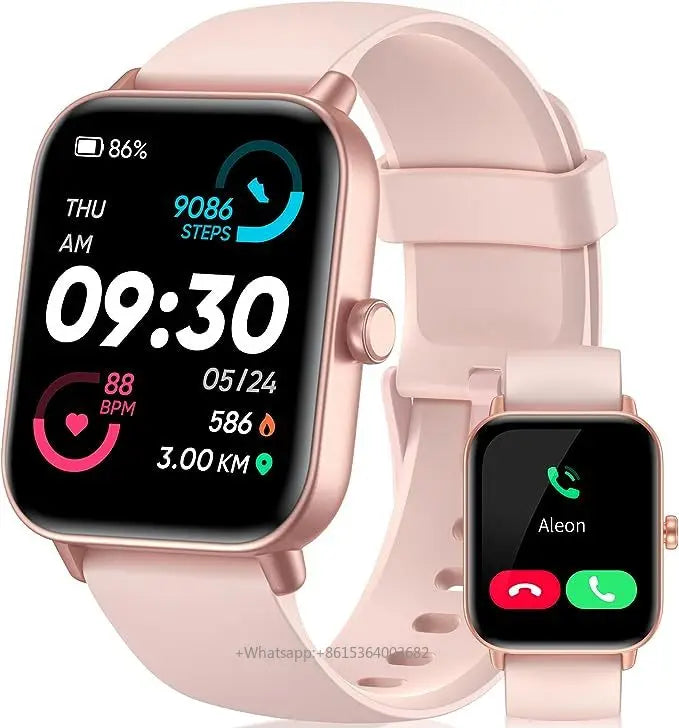 YLL-HRS  Call Blood Oxygen Heart Rate Sleep Fitness Tracker Notification Weather IDW19 1.8inch IP68 Smart Watch