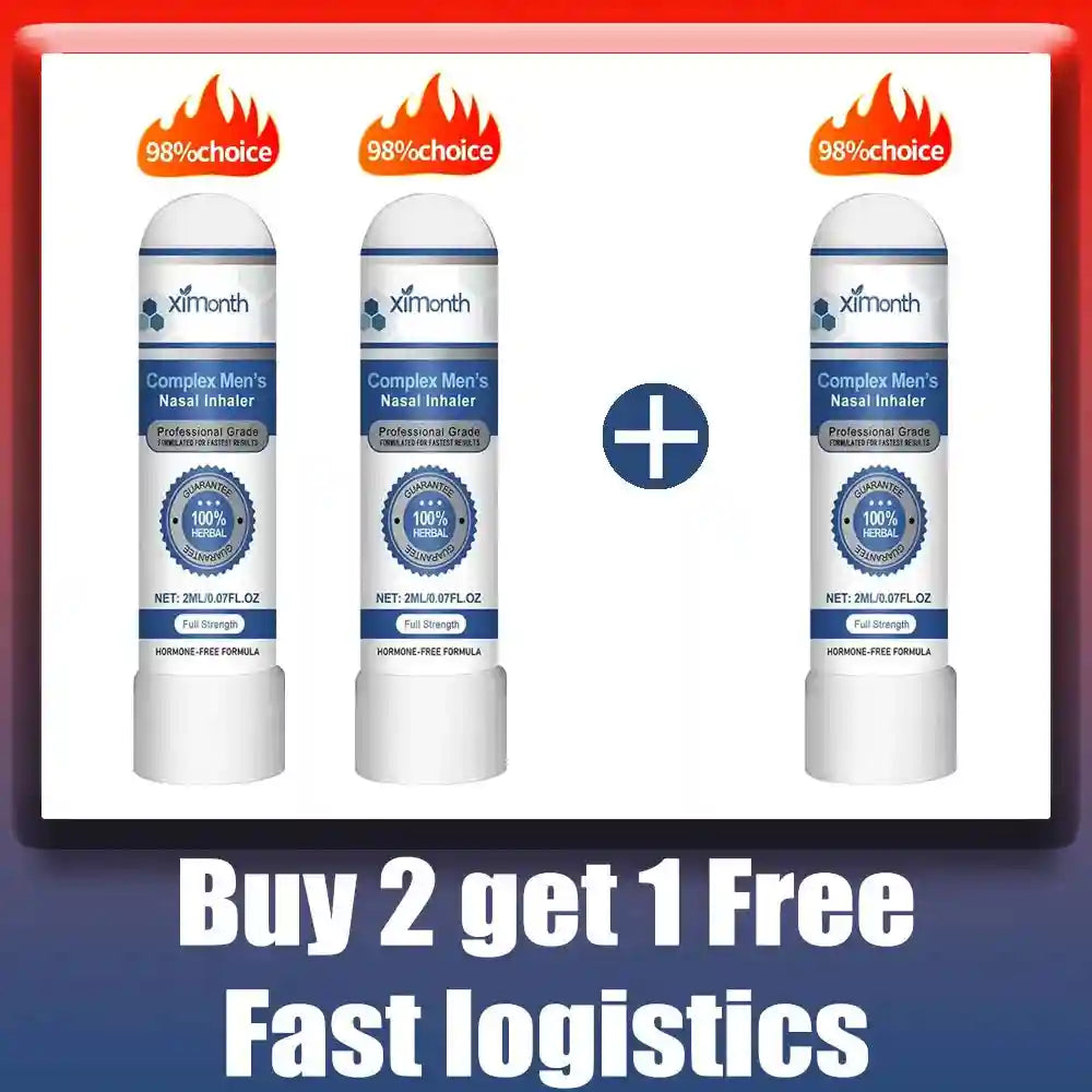 Men's Nasal Sniffing Stick - Energizing Aromatherapy & Lip Care Lip Care Buy 2 gift 1 free Tidesmit