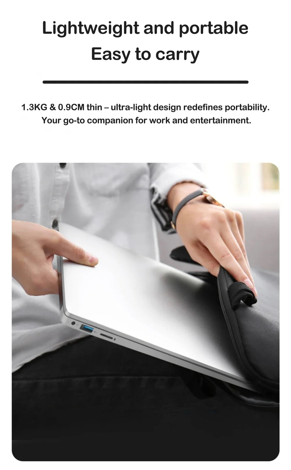 14.1 Inch Slim Fashion Notebook 2026 New Arrival Intel Core I7-8650U Mass Storage Laptop Ideal for Home Office & Daily Learning