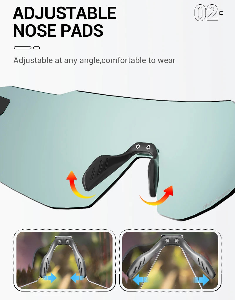 Kapvoe New Cycling Glasses  Men UV400 Sports Running Sunglasses Women Outdoor Drving Hiking Riding Goggles MTB Bicycle Eyewear