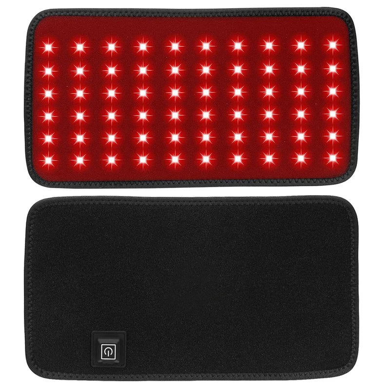 Red Light Therapy Belt for Back and Waist Portable Infrared Therapy Pad Featuring 660nm and 850nm Wavelength LED Lights