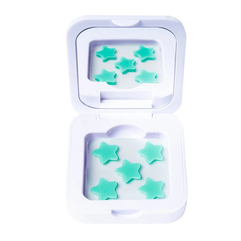 1Box Hydrocolloid Acne Patch Fade Repair Invisible Acne Removal Stickers Concealer Makeup Tool Star With Mirror