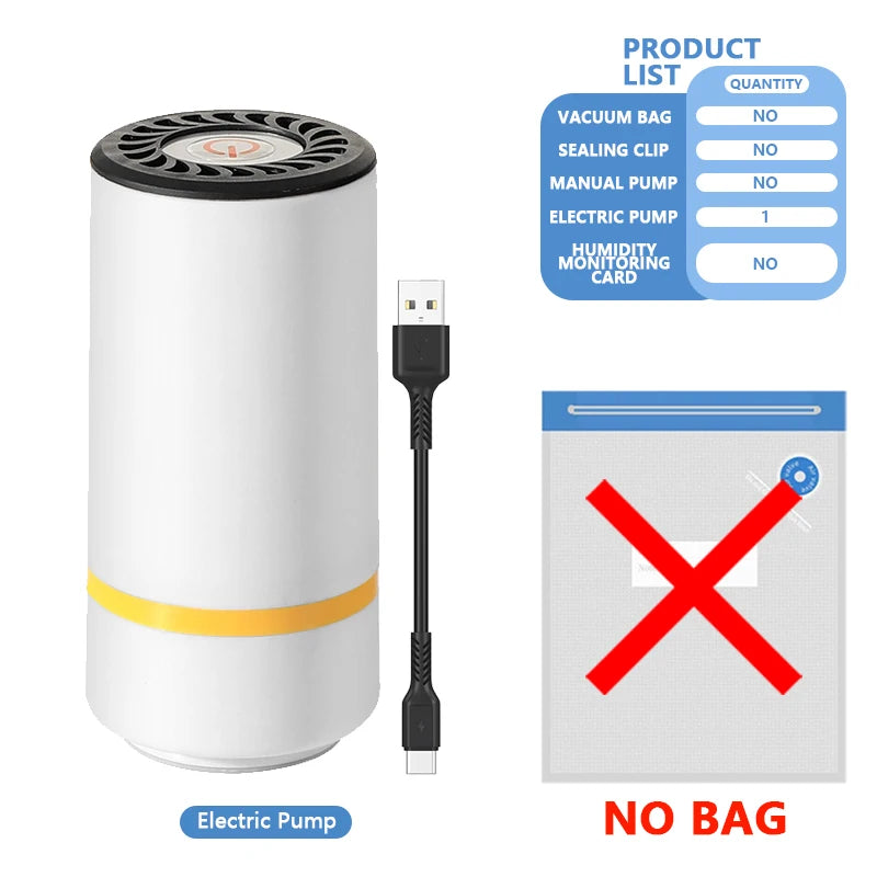 Vacuum Sealing Design 3D Printing Material Vacuum Bag, Equipped with USB Charging Electric Air Pump