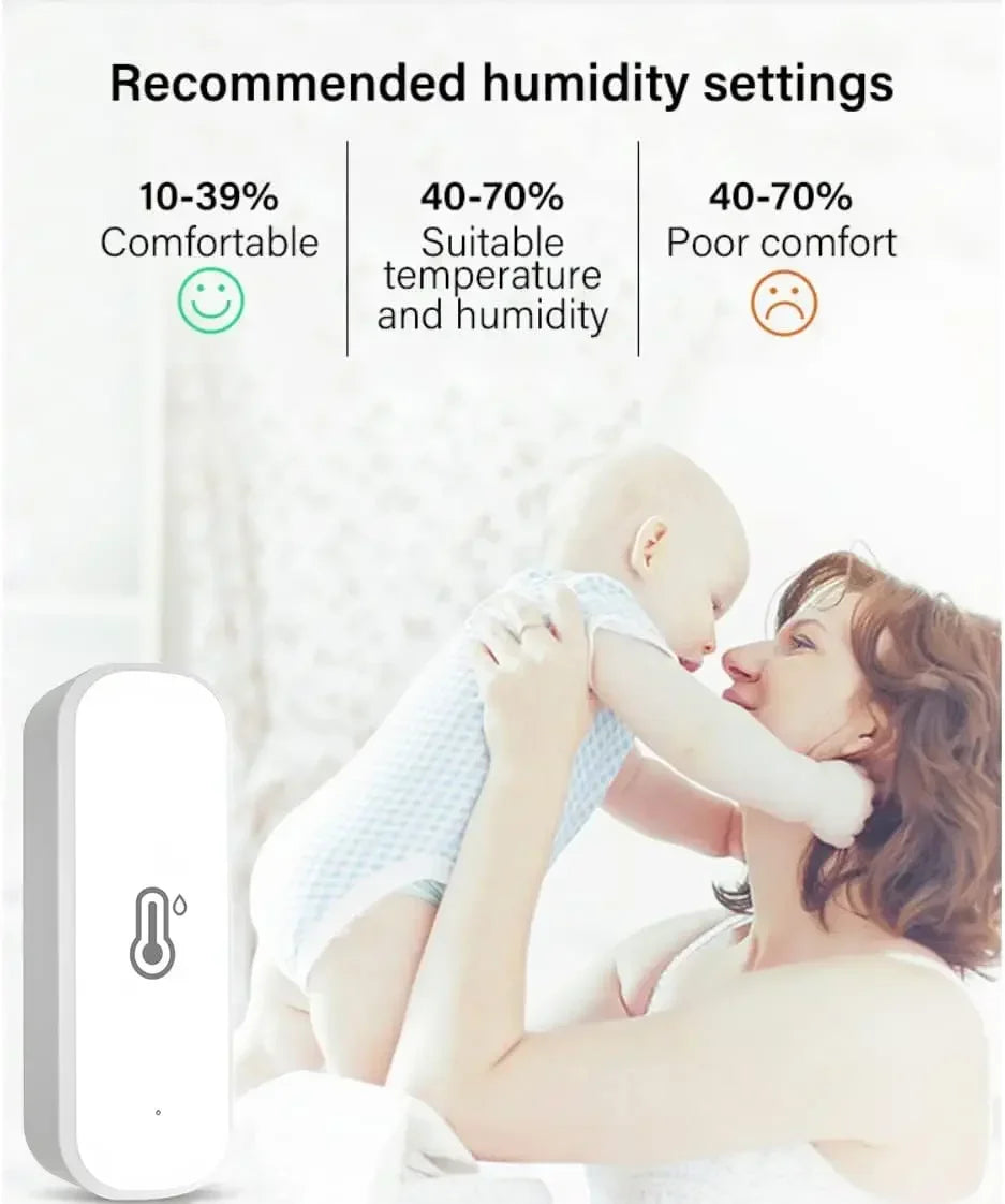 WiFi Temperature Humidity Sensor – Smart Home Remote Climate Monitor Tidesmit