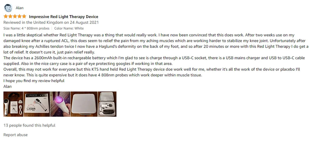Laser Therapy Device for Pain Relief - Handheld LLLT 808nm by Tidesmit Back Massage Instrument Tidesmit